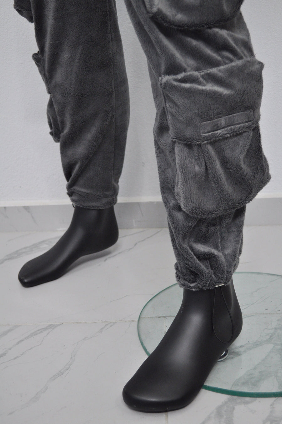 XS-8XL Mens 2077 Winter Soft Velour Comfort Casual Streetwear Loose Trousers Kanye Harem Baggy Pant, Jogger,Elastic Waist,Relax Linen -BB298