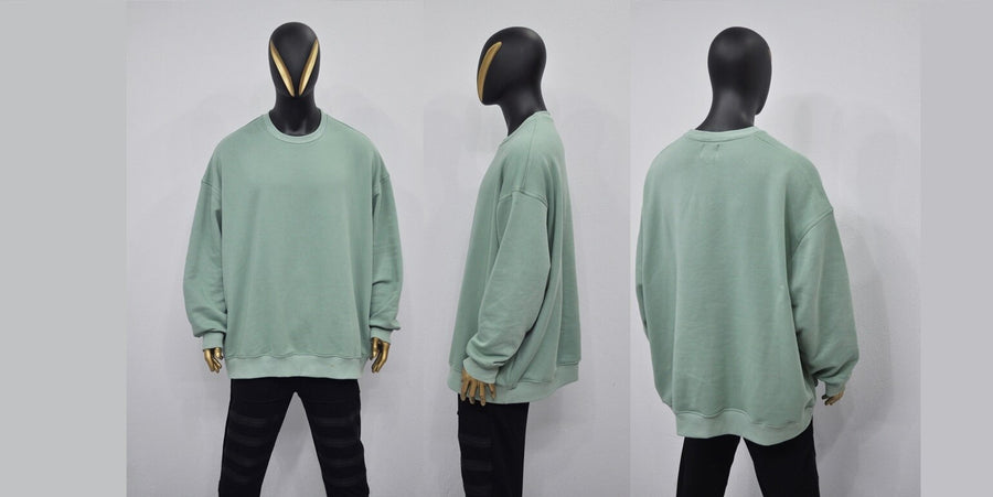XS-8XL Crew Neck Extra Long Mega Oversize Pullover, Essentials Long Sleeve Sweatshirt Tunic,Goth, Asymmetric Hem Loose Cozy Top- BB172