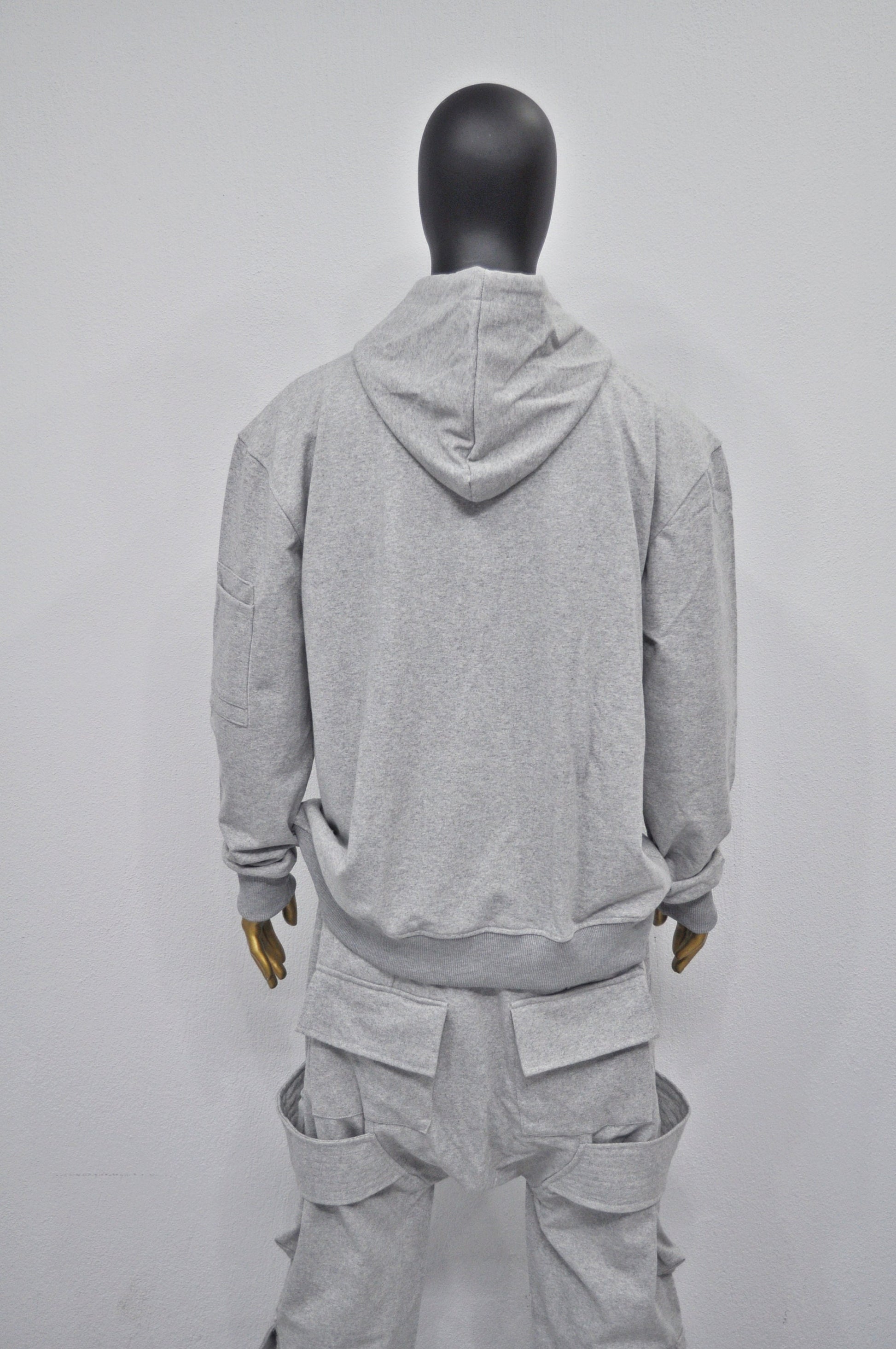 XS - 8XL New Military Style Relaxed Drop Shoulder Sleeve FLAP-Sweat HOODIE, Ninja Assassin,Steampunk Gothic,Irregular,Cyberpunk-BB0170