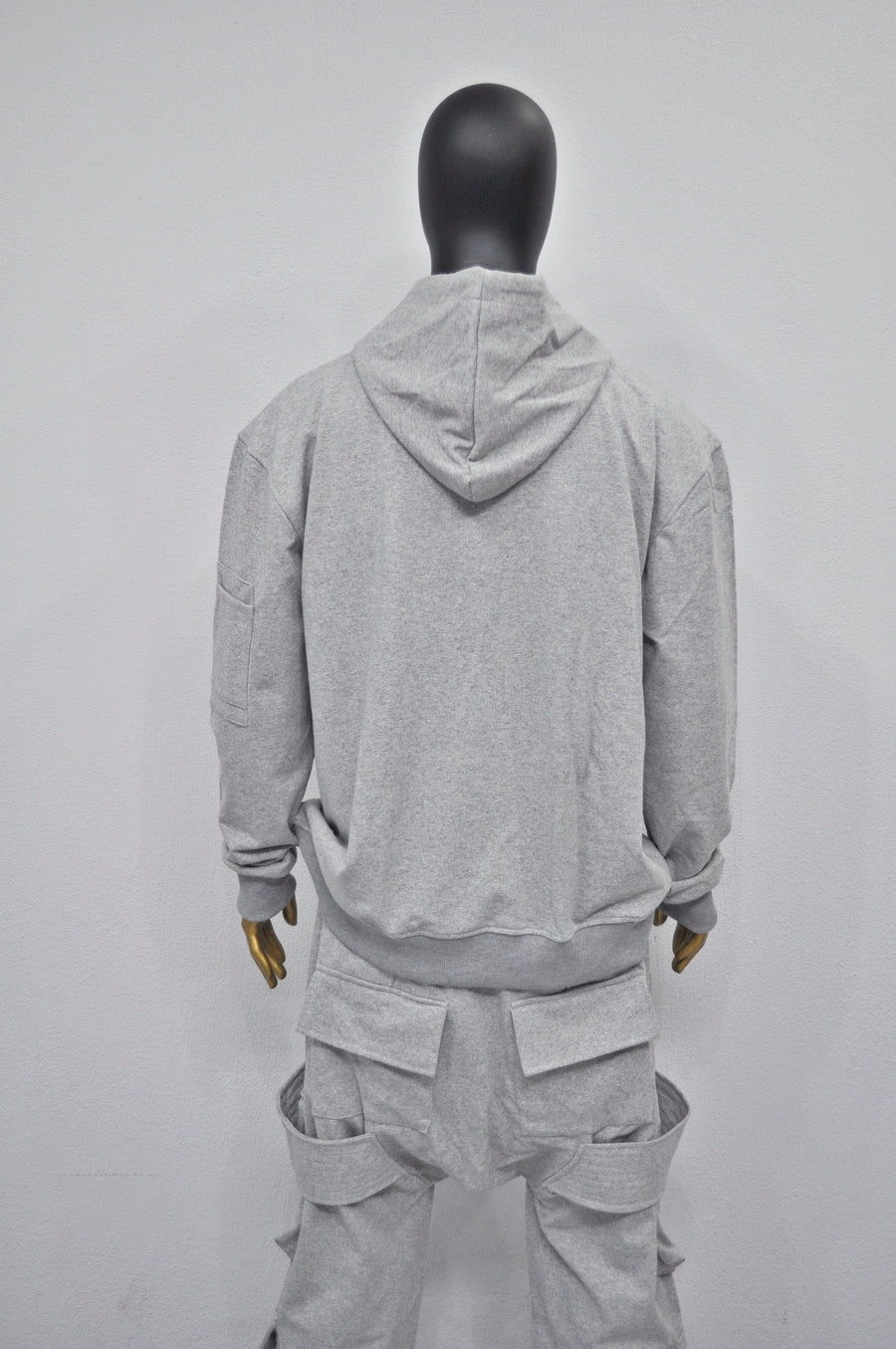XS - 8XL New Military Style Relaxed Drop Shoulder Sleeve FLAP-Sweat HOODIE, Ninja Assassin,Steampunk Gothic,Irregular,Cyberpunk-BB0170