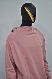 XS-8XL Oversize Pink Teckwear Hooded Cardigan Men, futuristic Stitching High Neck Pullover,Ninja Mask Assassin,Steampunk Burning Man -BB0