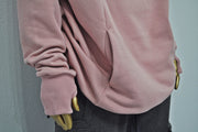 XS-8XL Oversize Pink Teckwear Hooded Cardigan Men, futuristic Stitching High Neck Pullover,Ninja Mask Assassin,Steampunk Burning Man -BB0