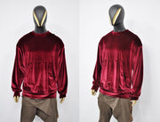 XS - 8XL Unisex Premium Quality Soft Velvet Oversize Boxyfit Sweatshirt, Raw Edges Crew Neck Pullover, Rear Back Stitch,Punk Cyber - BB032