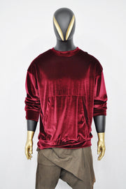 XS - 8XL Unisex Premium Quality Soft Velvet Oversize Boxyfit Sweatshirt, Raw Edges Crew Neck Pullover, Rear Back Stitch,Punk Cyber - BB032