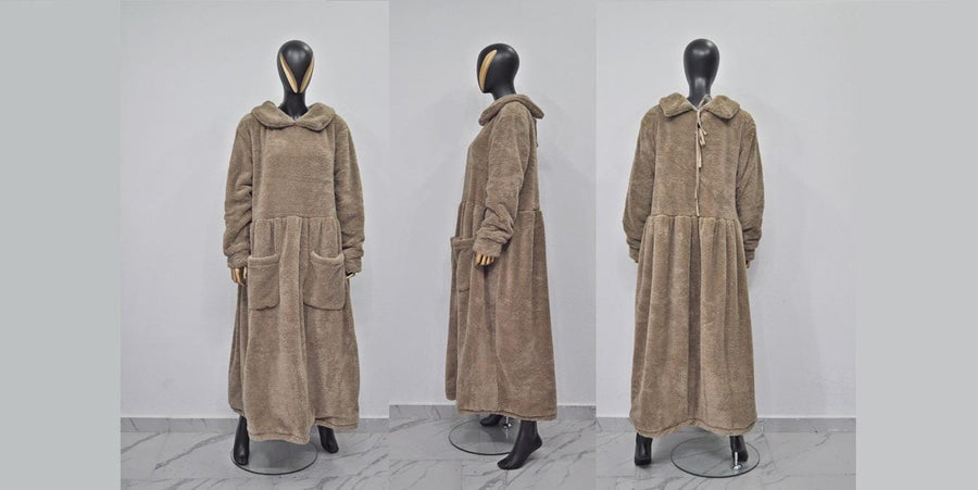 Japanese Oversized Women Maxi Lenght Peter Pan Collar