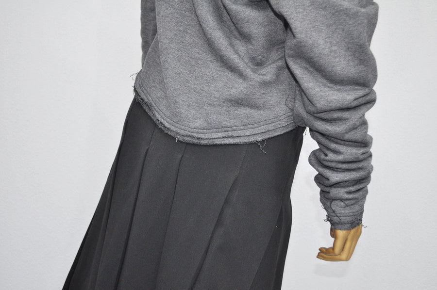 XS - 8XL Unisex Long Sleeve Shirt, Crop Oversized V-neckline, Wide Sexy Neck Draped Pullover Swatshirt, Off shoulder -BB168