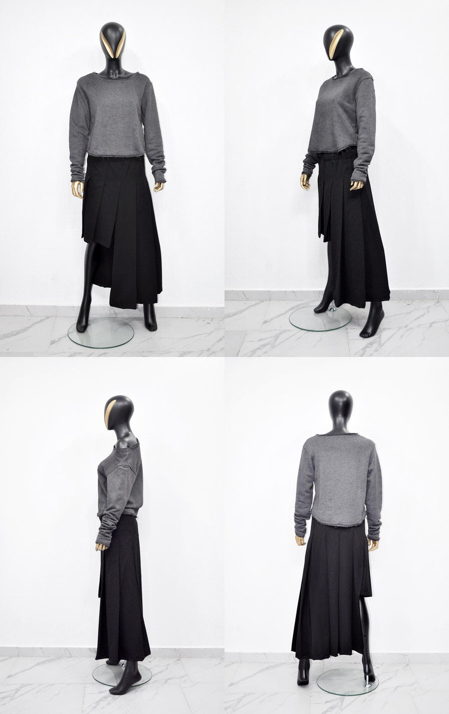 XS - 8XL Unisex Long Sleeve Shirt, Crop Oversized V-neckline, Wide Sexy Neck Draped Pullover Swatshirt, Off shoulder -BB168