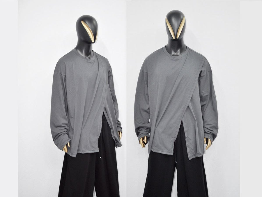 SHINOBI Men's Two Piece Look Long-Sleeve T-shirt