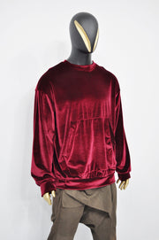 XS - 8XL Unisex Premium Quality Soft Velvet Oversize Boxyfit Sweatshirt, Raw Edges Crew Neck Pullover, Rear Back Stitch,Punk Cyber - BB032