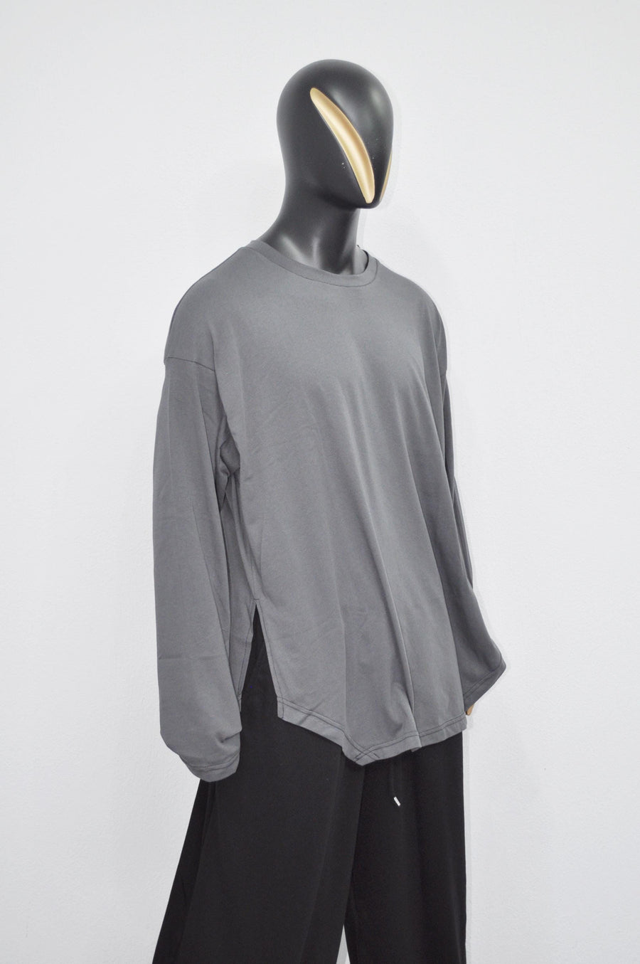 SHINOBI Men's Long-Sleeve Side Slit