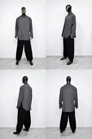 SHINOBI Men's Long-Sleeve Side Slit,