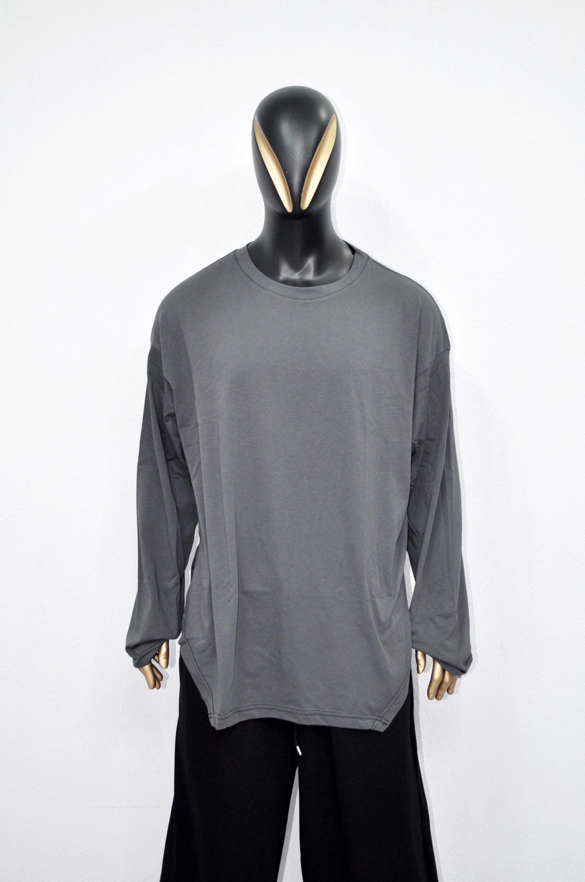 SHINOBI Men's Long-Sleeve Side Slit