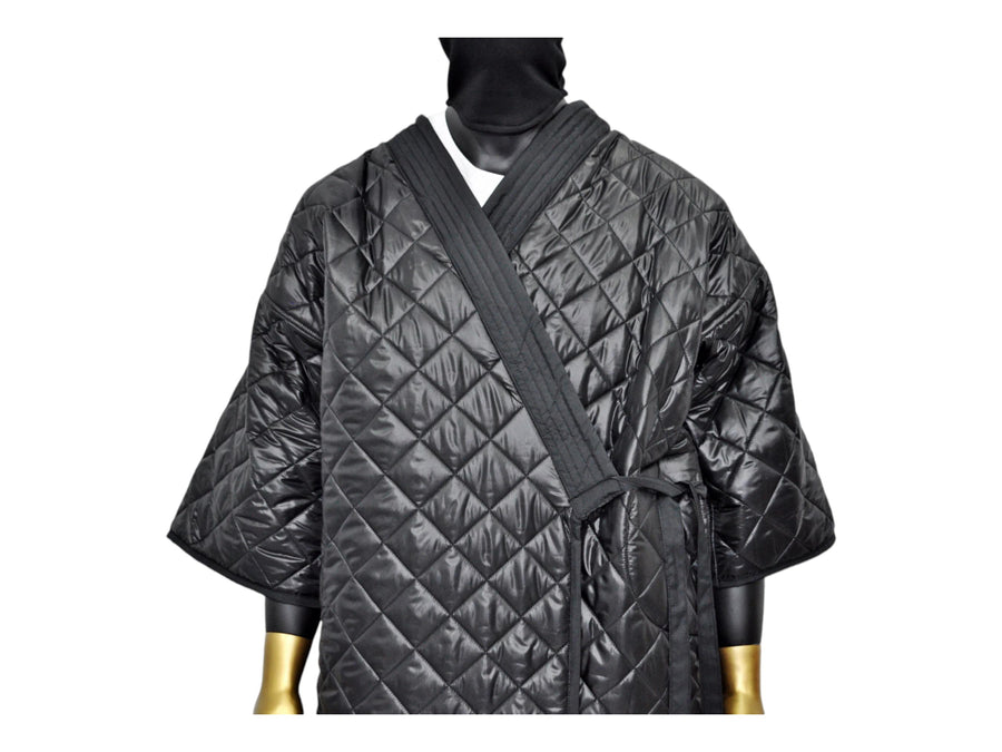 XS-8XL Unisex Extra Loose Winter V-Collar Three-quarter Sleeve Kimono,Bandage Padded Quilted Overlong Coat,Over the Knee Jacket,Kaftan-BB901