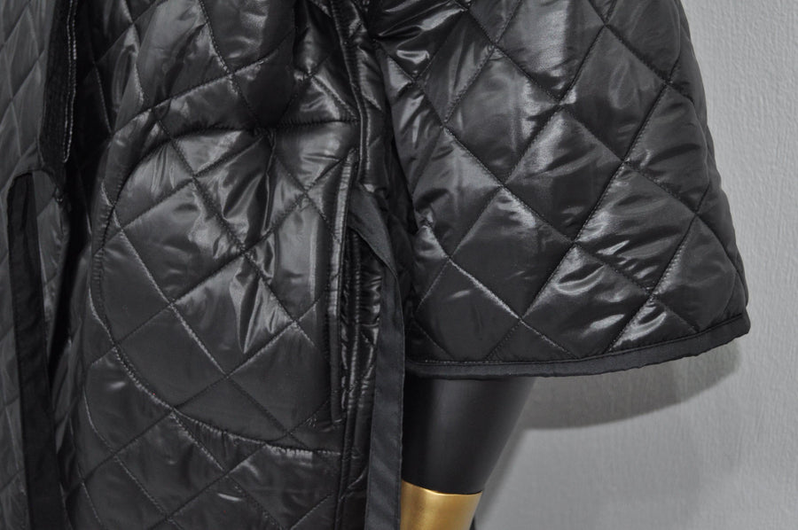 XS-8XL Unisex Extra Loose Winter V-Collar Three-quarter Sleeve Kimono,Bandage Padded Quilted Overlong Coat,Over the Knee Jacket,Kaftan-BB901