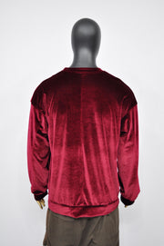 XS - 8XL Unisex Premium Quality Soft Velvet Oversize Boxyfit Sweatshirt, Raw Edges Crew Neck Pullover, Rear Back Stitch,Punk Cyber - BB032
