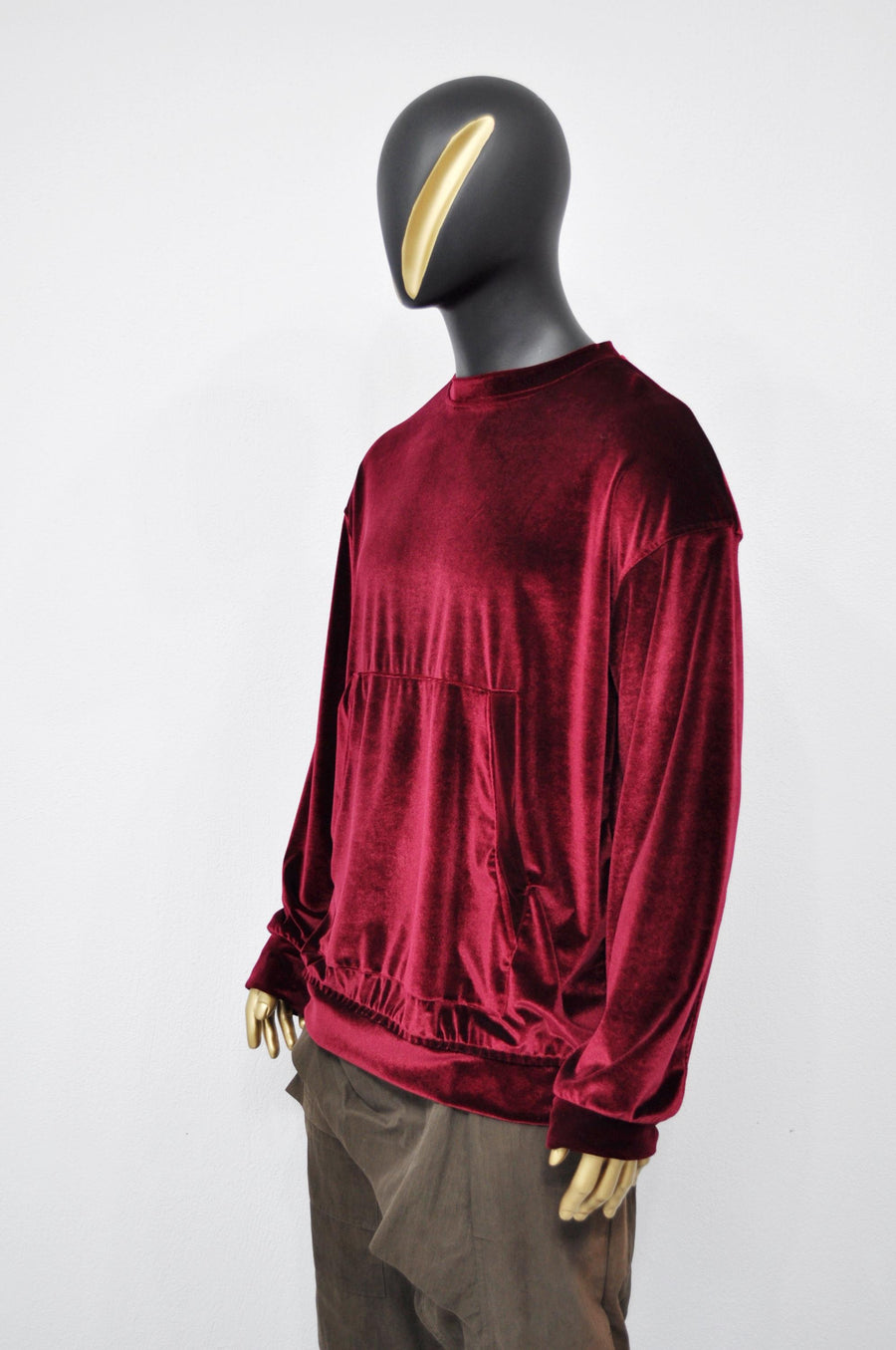 XS - 8XL Unisex Premium Quality Soft Velvet Oversize Boxyfit Sweatshirt, Raw Edges Crew Neck Pullover, Rear Back Stitch,Punk Cyber - BB032