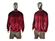 XS - 8XL Unisex Premium Quality Soft Velvet Oversize Boxyfit Sweatshirt, Raw Edges Crew Neck Pullover, Rear Back Stitch,Punk Cyber - BB032