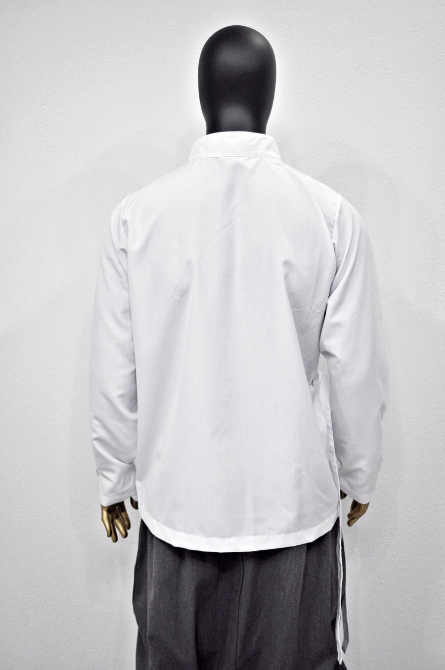 Men's Kimono Shirt Streetwear Harem Wrap Top, Asymmetrical Blouse