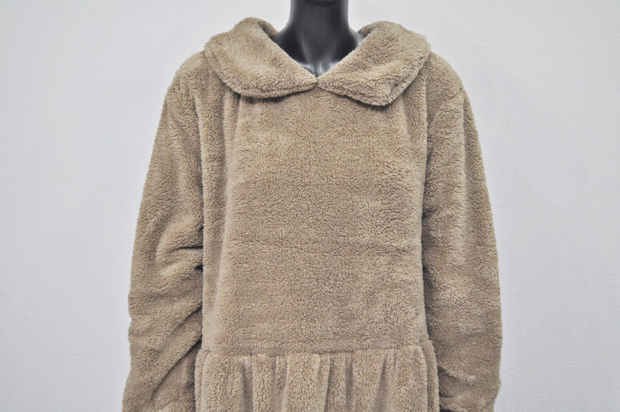 Japanese Oversized Women Maxi Length Peter Pan Collar