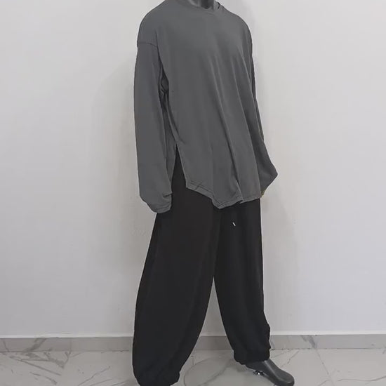SHINOBI Men's Long-Sleeve Side Slit